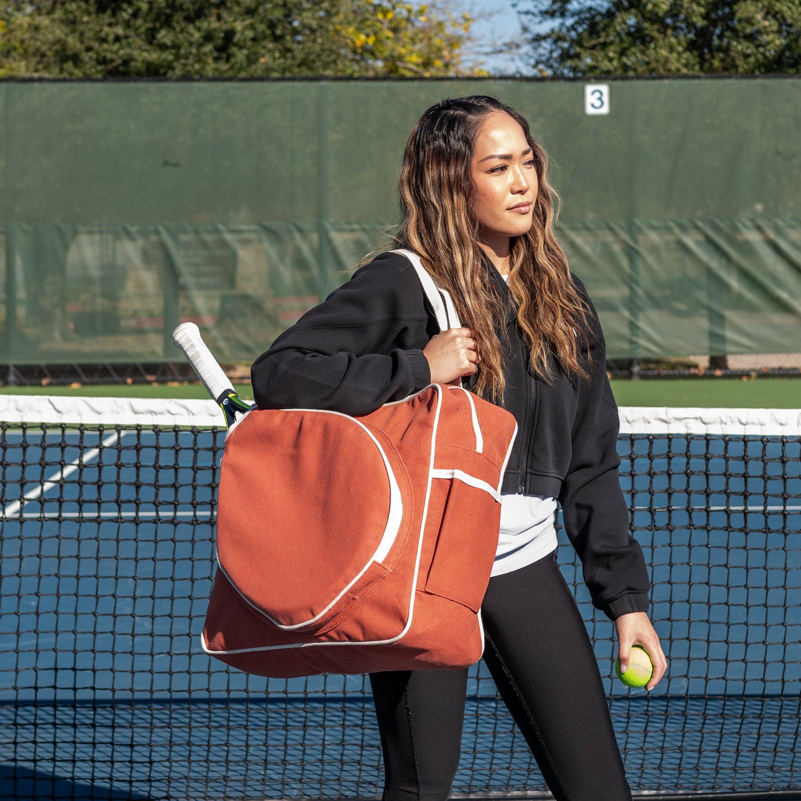 Aced Tennis Tote Tag&Crew Nutshell and White Trim 