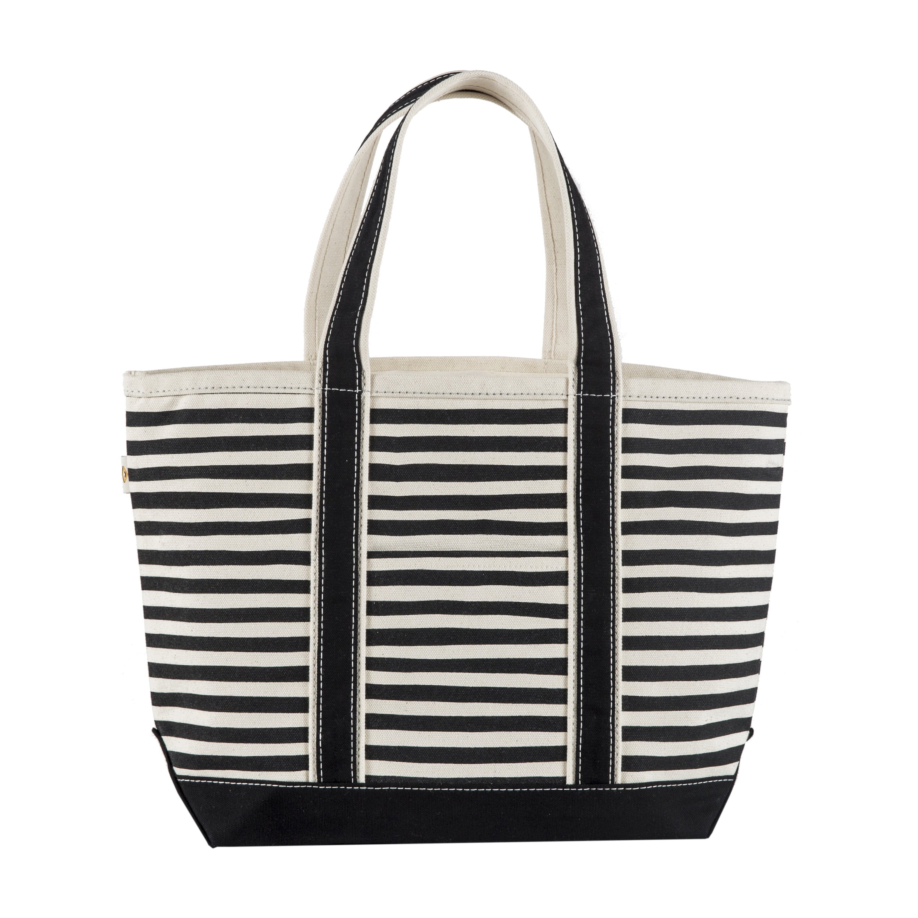 Ventura Tote Medium Stripe Blank Tote TagandCrew Black Stripe