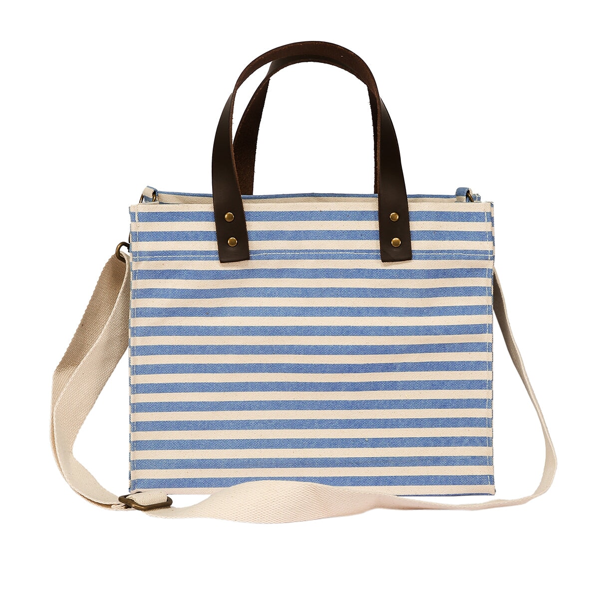 Brooklyn Tote Stripe Tag&Crew Elemental Blue