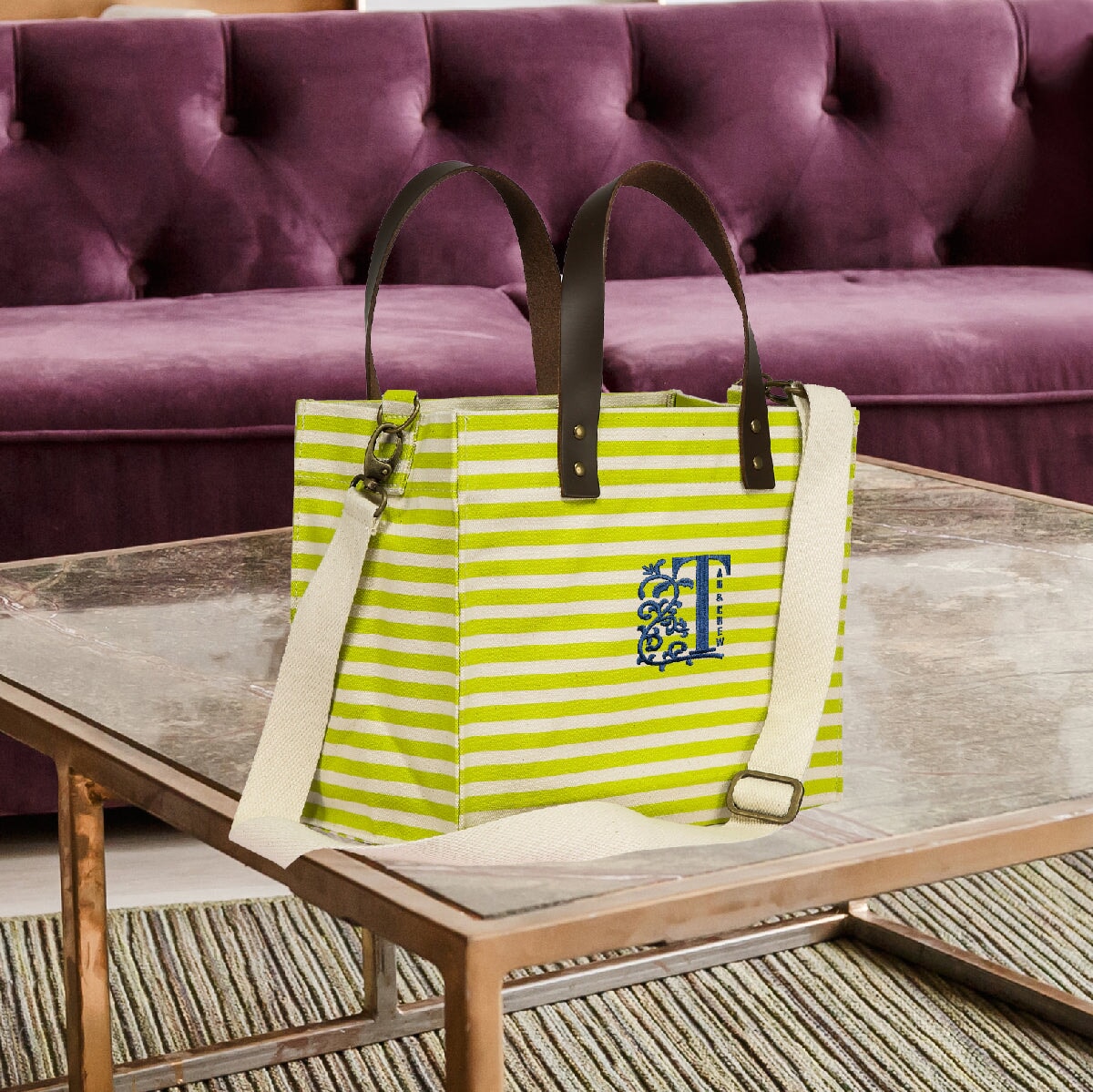 Brooklyn Tote Stripe Tag&Crew