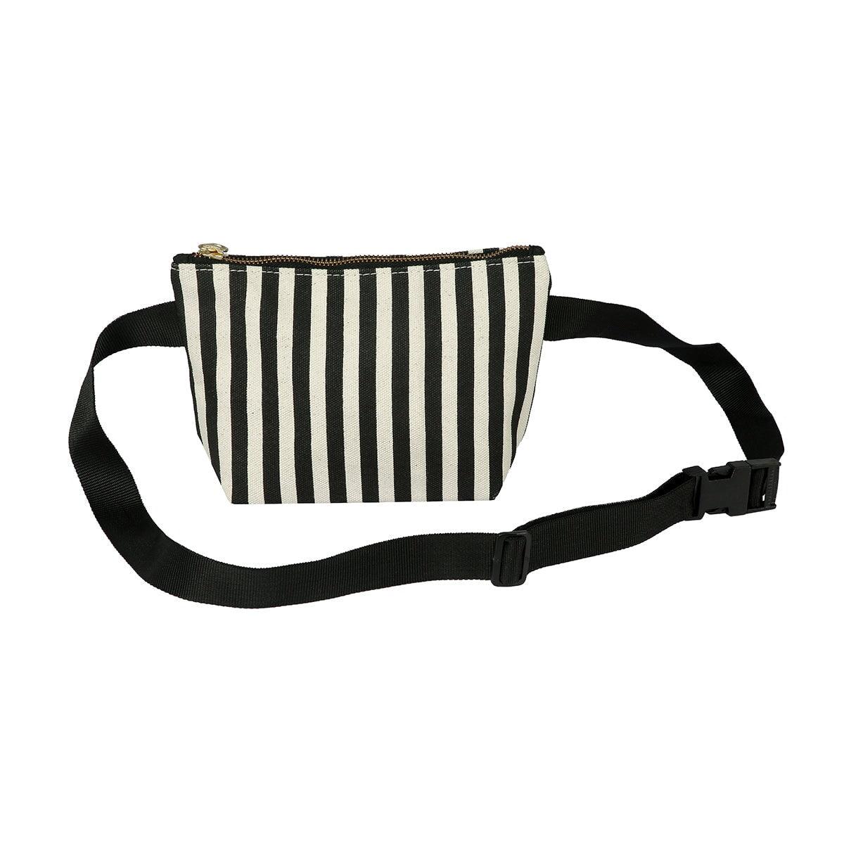 Nagoya Crossbody Sling Stripe Tag&Crew Black