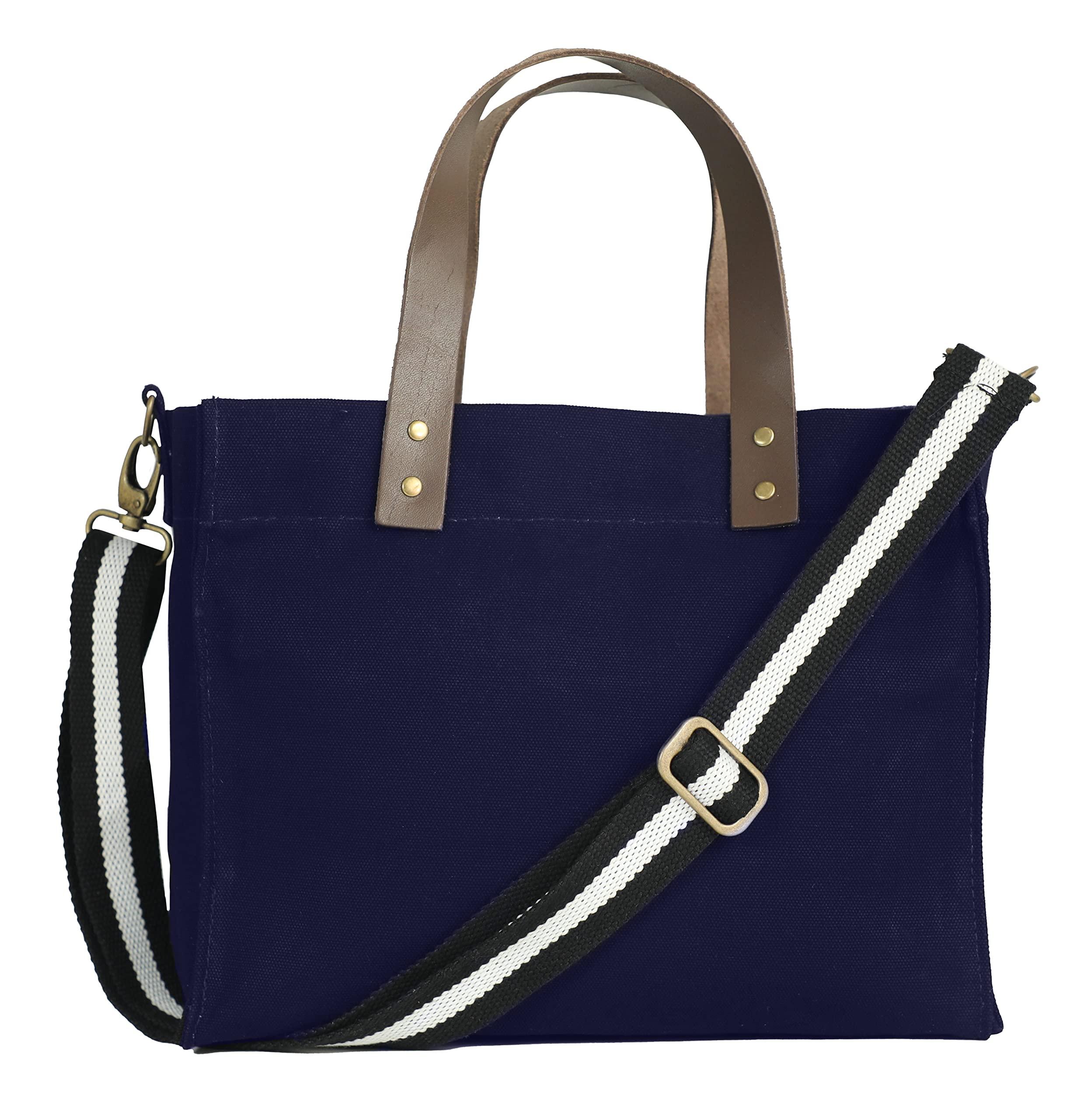 Brooklyn Tote with Cotton Web Straps Tote Tag&Crew Navy
