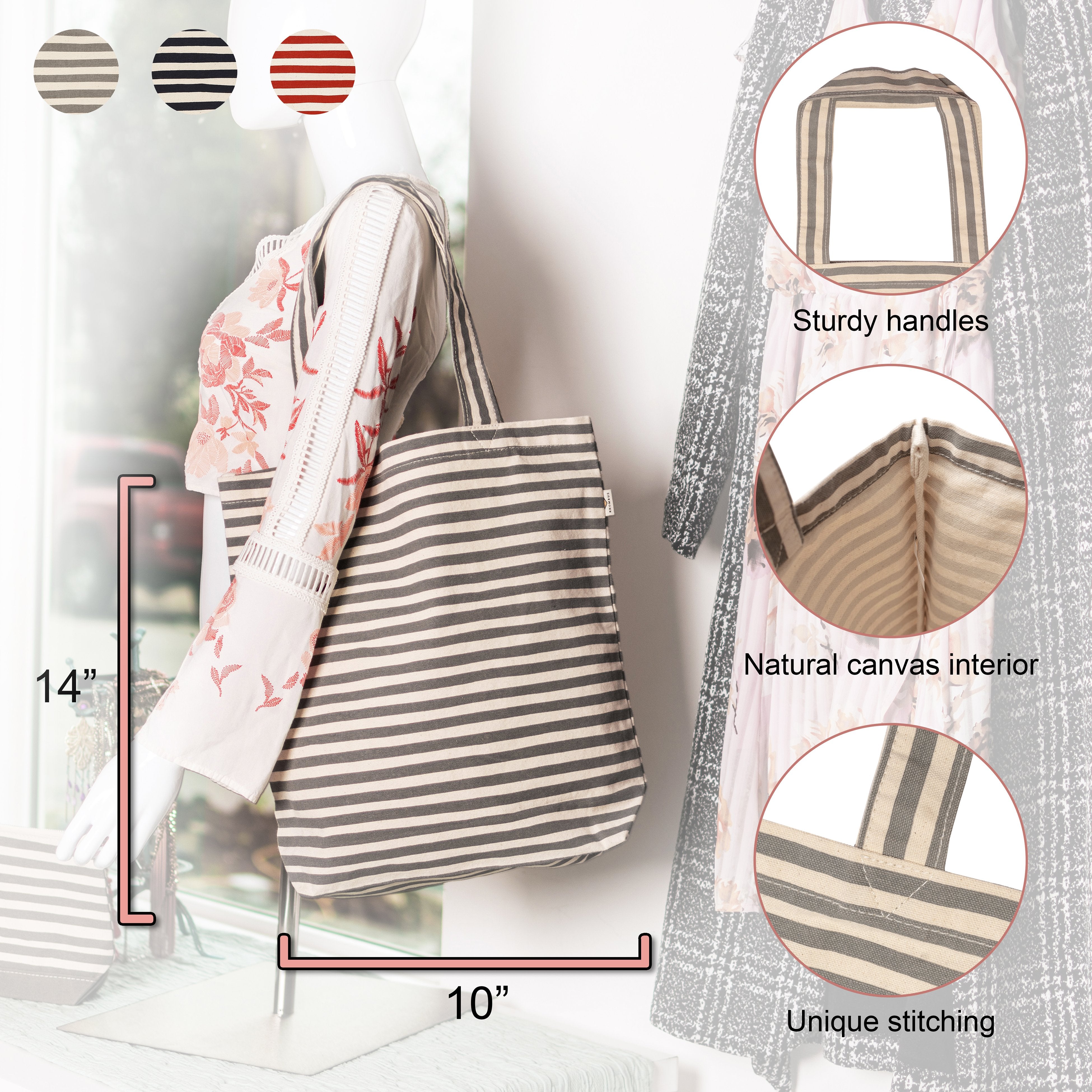 Alto Tote Stripe - Tag&Crew