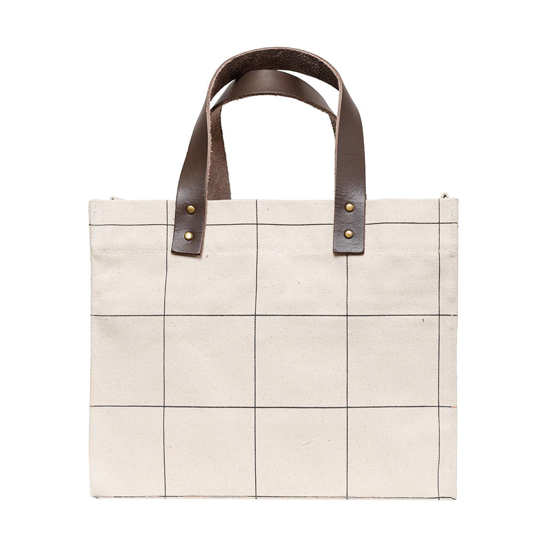 Brooklyn Tote Windowpane Plaid - Tag&Crew