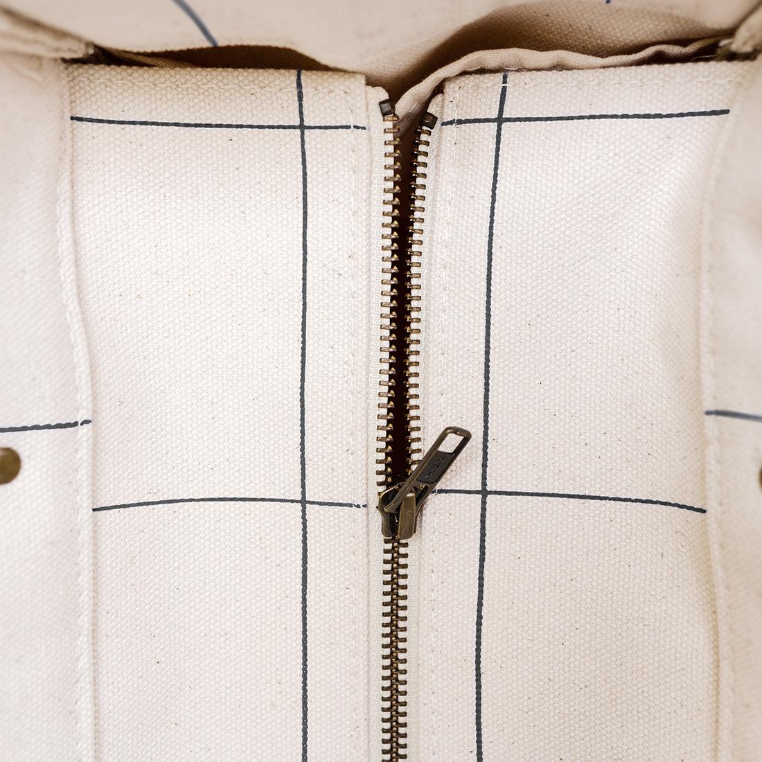 Brooklyn Tote Windowpane Plaid - Tag&Crew