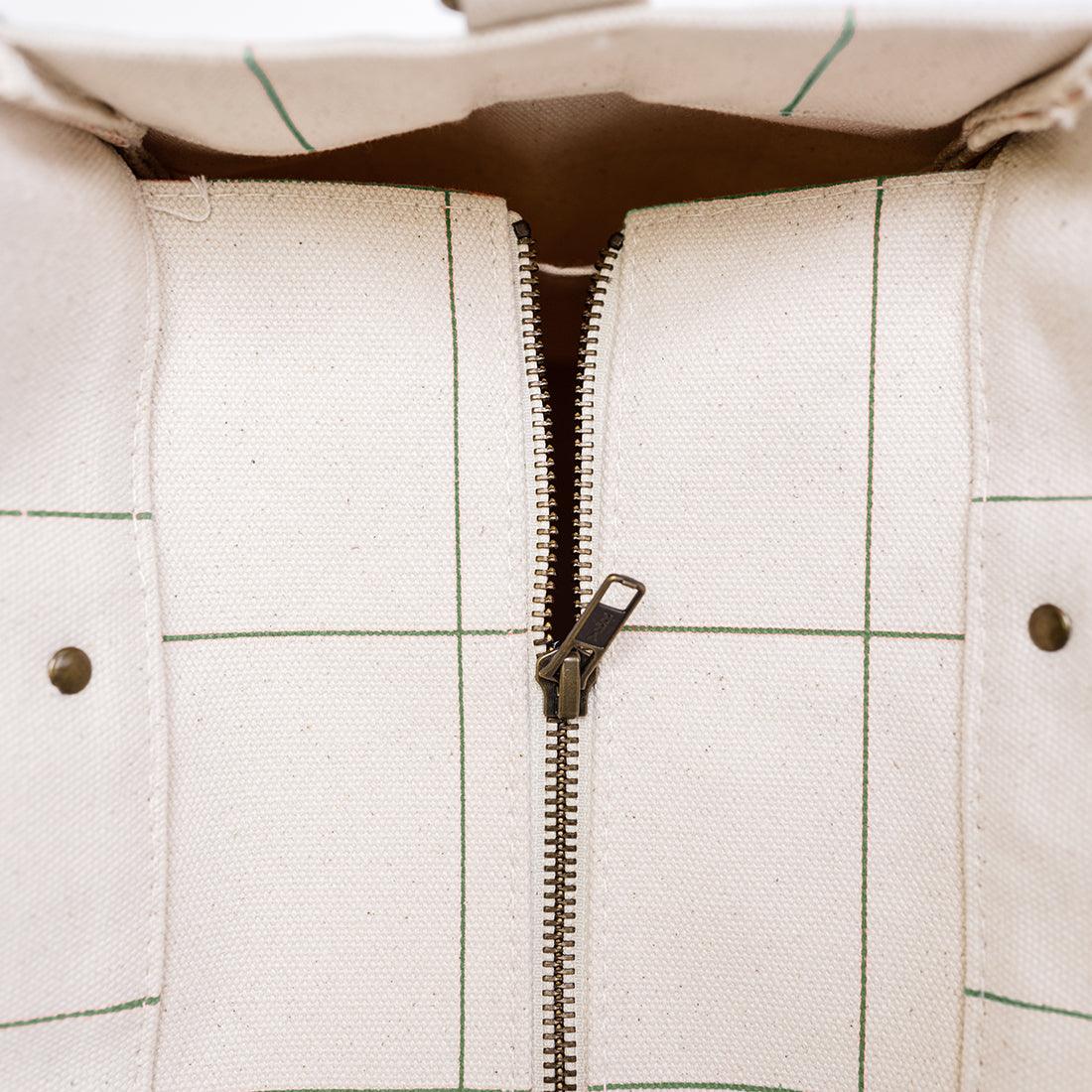 Brooklyn Tote Windowpane Plaid - Tag&Crew