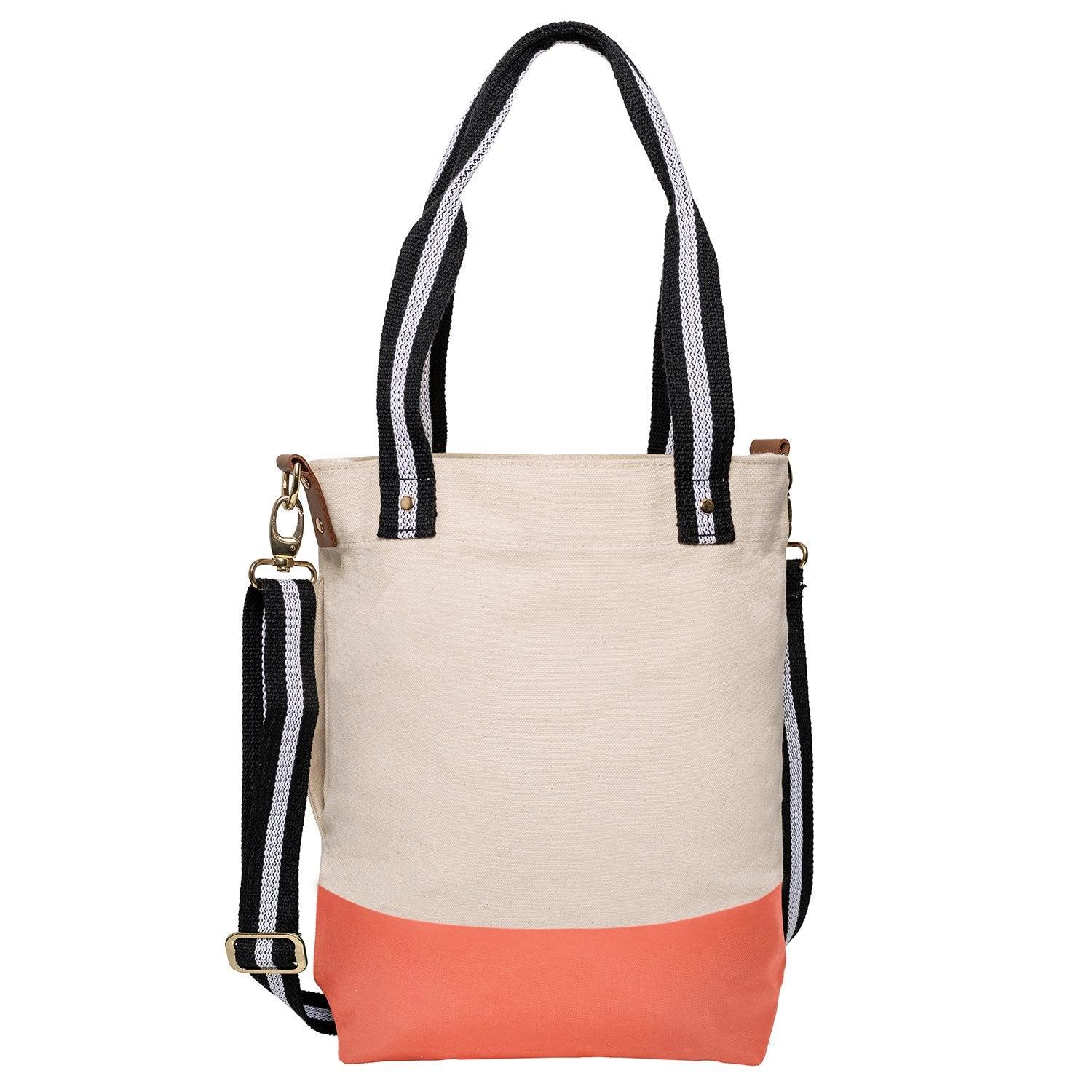 Dipped Tote with Black Strap - Tag&Crew