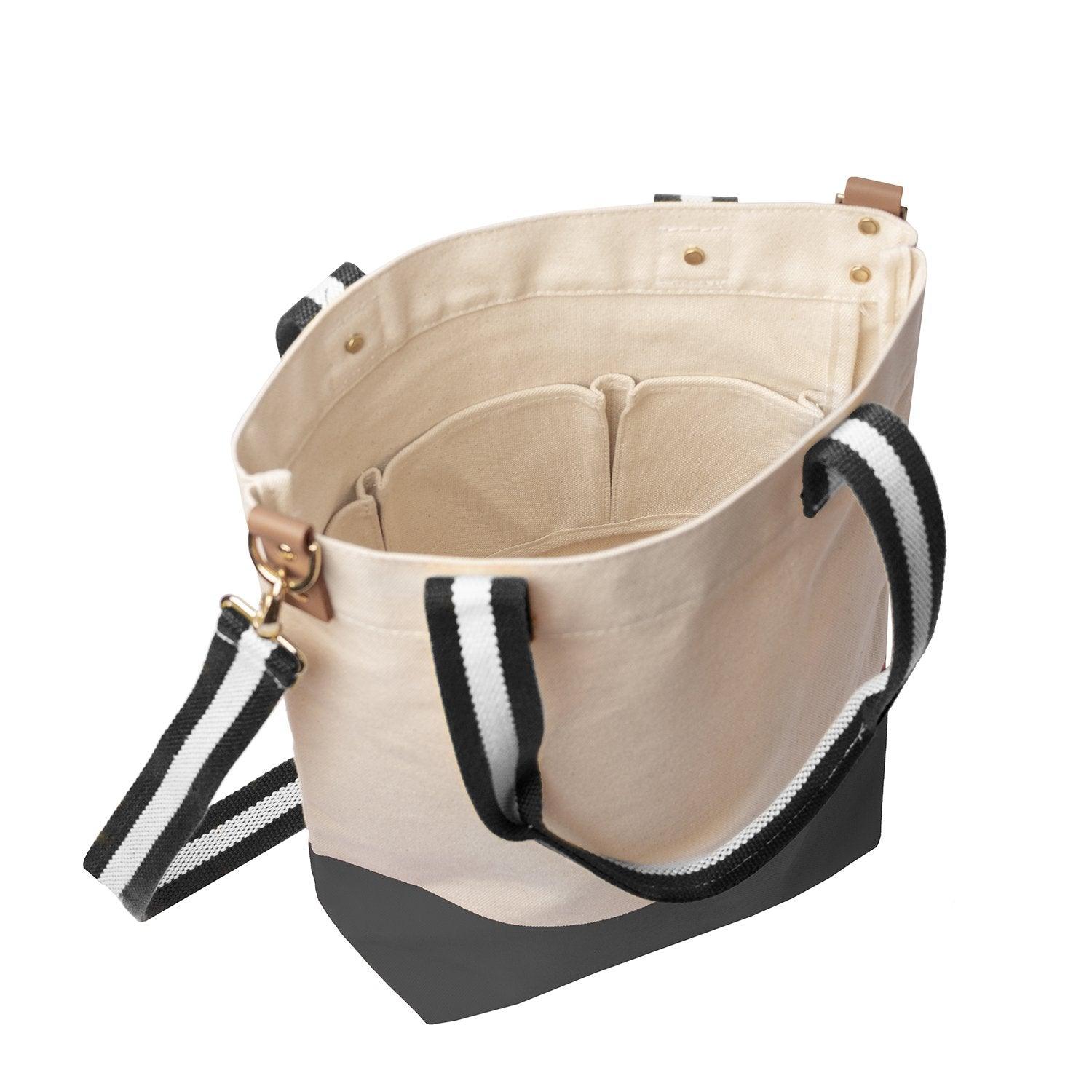 Dipped Tote with Black Strap - Tag&Crew