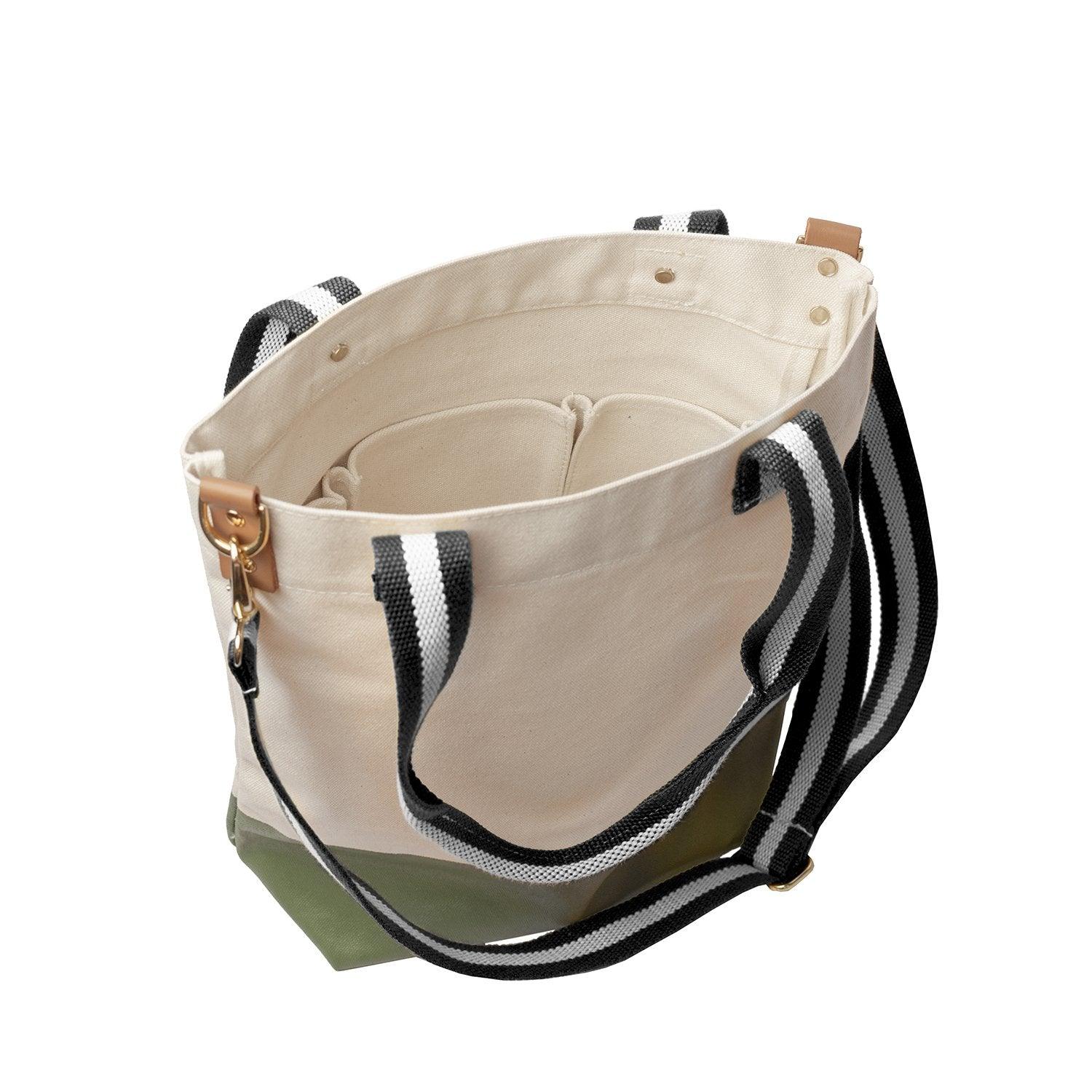 Dipped Tote with Black Strap - Tag&Crew