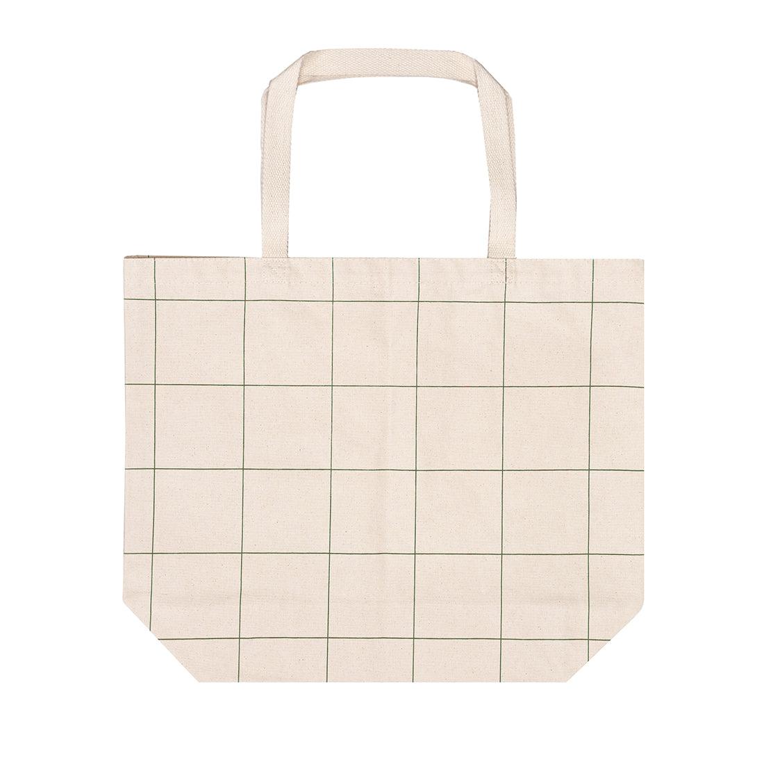 Market Tote Windowpane Plaid - Tag&Crew