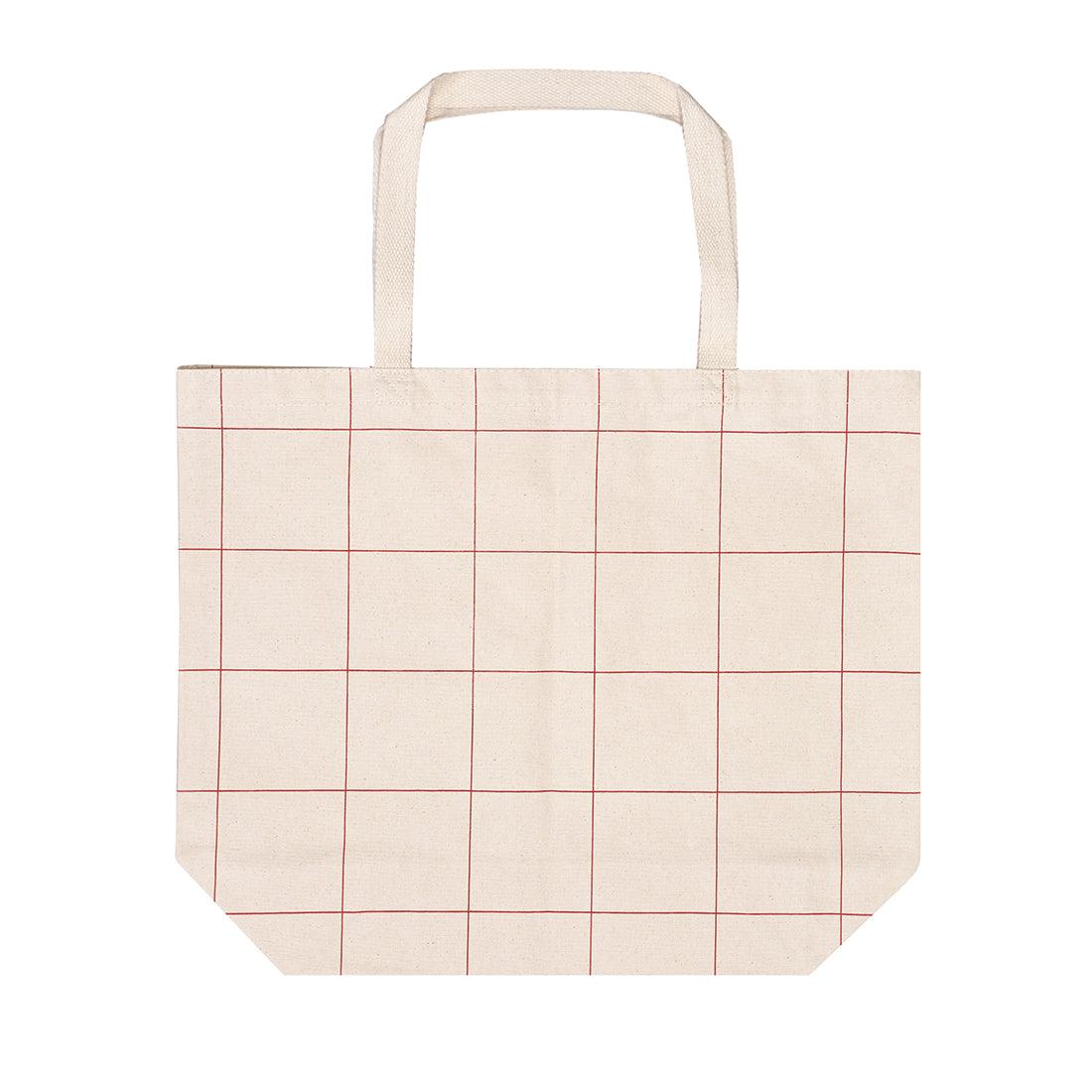 Market Tote Windowpane Plaid - Tag&Crew