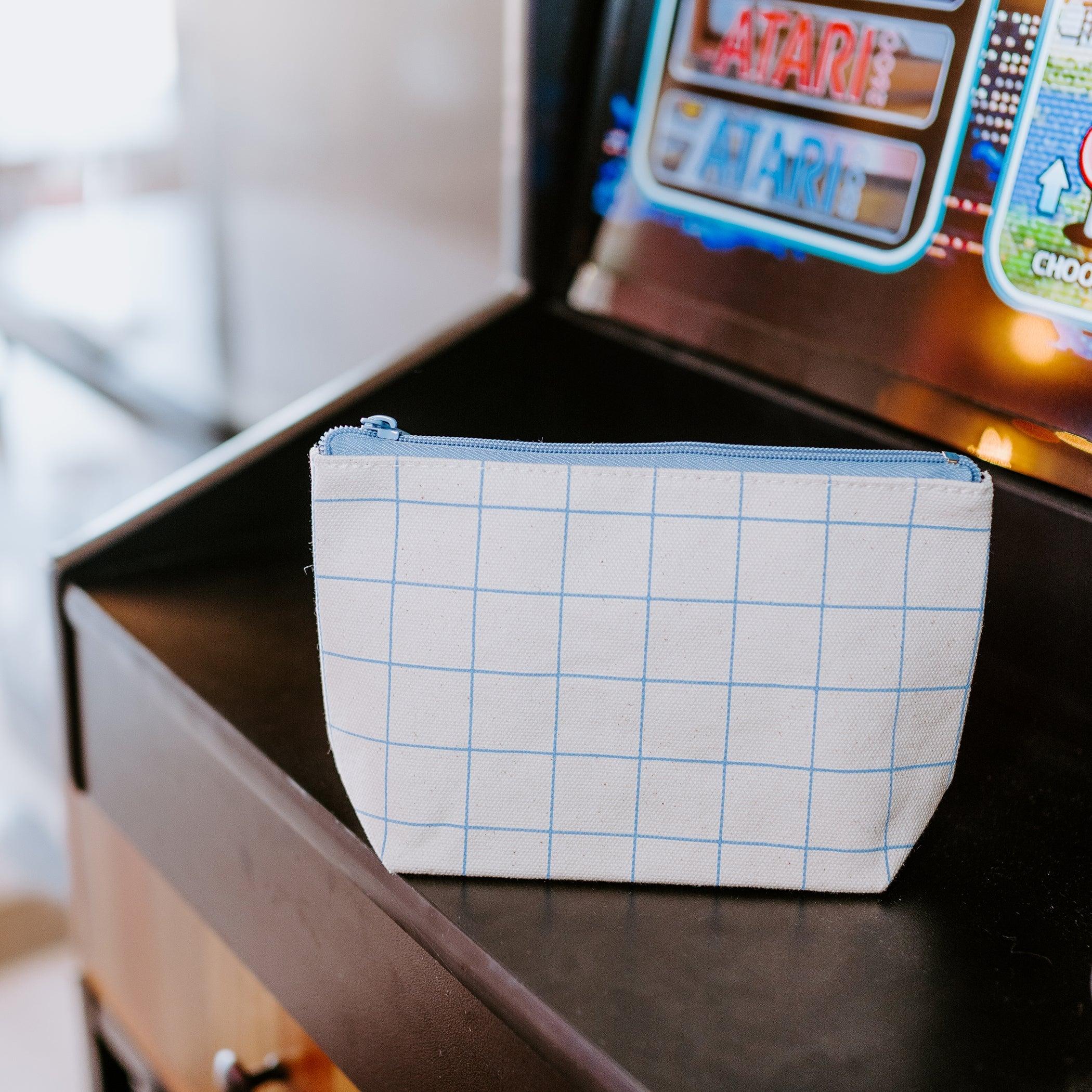 Hudson Pouch Narrow Windowpane Plaid Tag&Crew