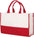 Chicago Tote Heavy Cotton Canvas Shoulder HandBag for Daily Use Tote Tag&Crew Red 