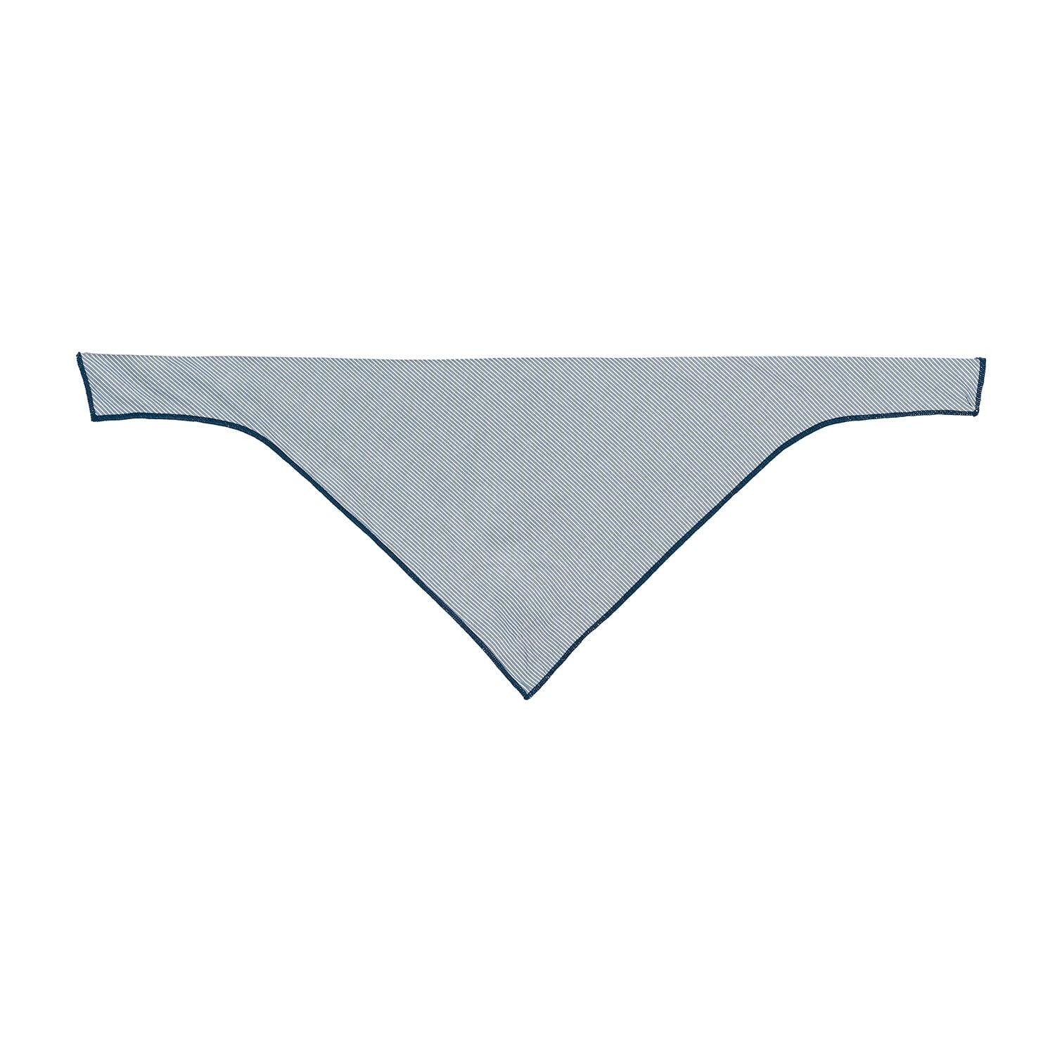 Pet Bandana Tag&Crew Muted Blue Stripe Medium Pack of 3