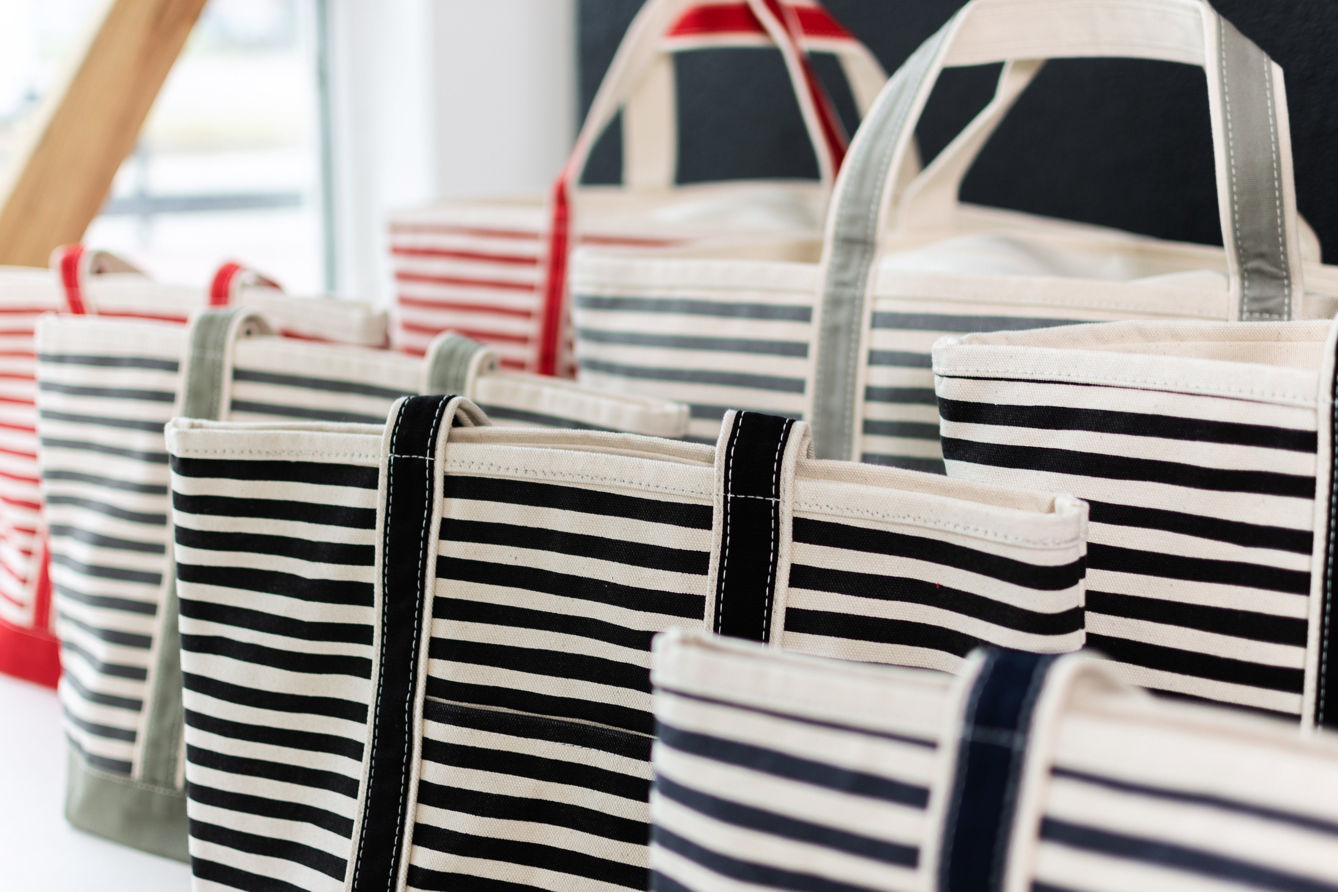 Ventura Tote Medium Stripe Blank Tote TagandCrew 