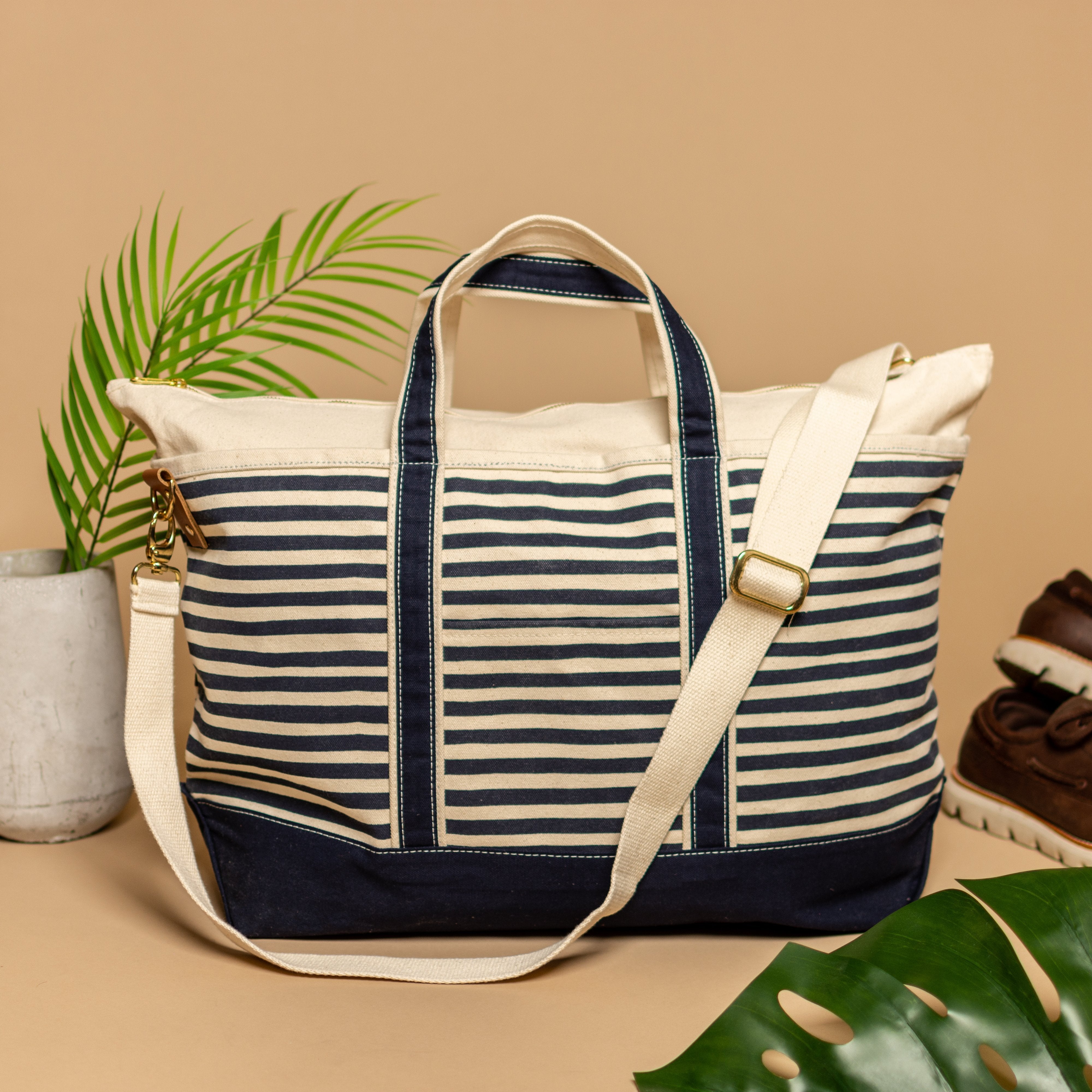Ventura Weekender Stripe Blank Duffle & Weekender TagandCrew 