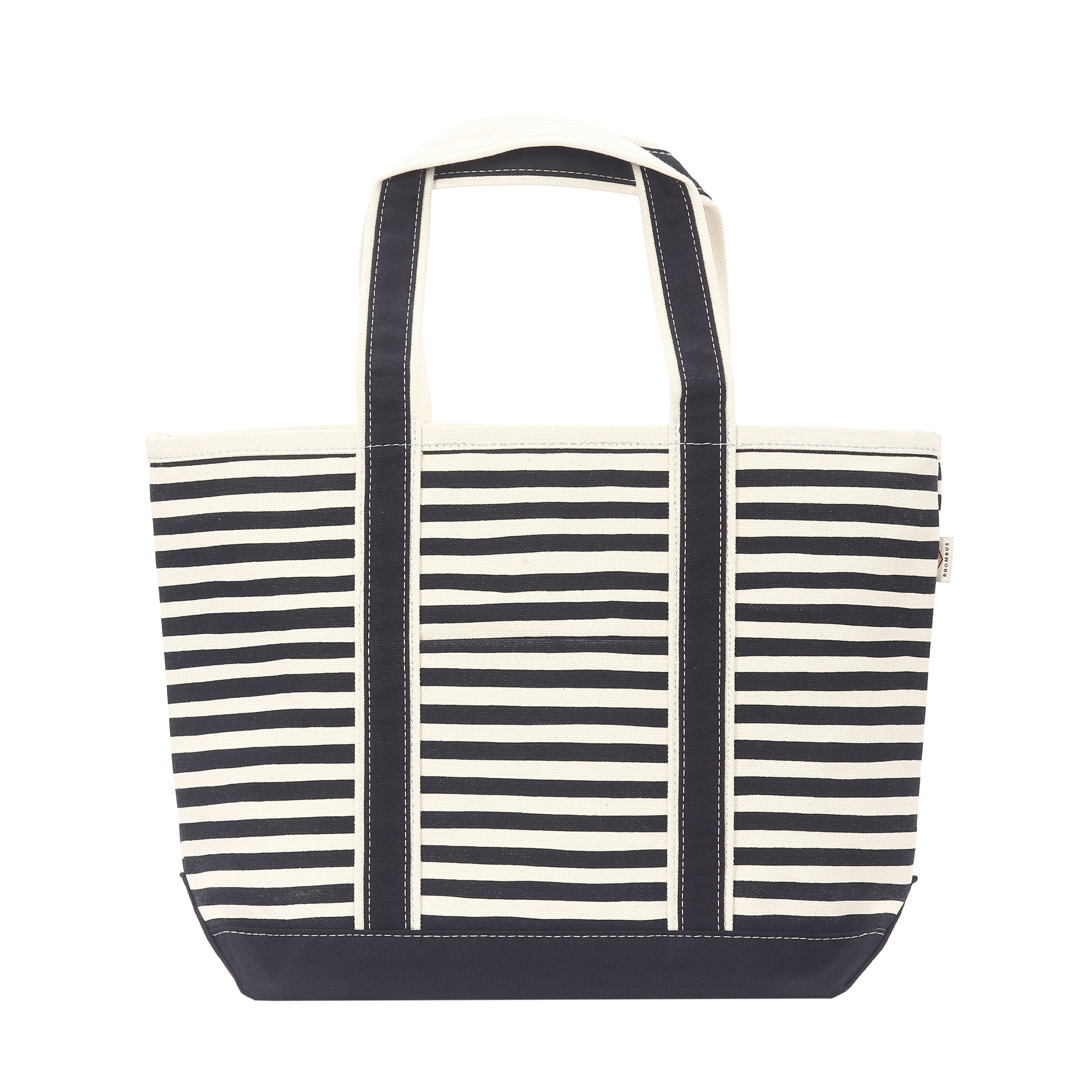 Ventura Tote Medium Stripe Blank Tote TagandCrew Navy Stripe 
