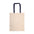 Folding Tote Bag Blank Tote Tag&Crew Natural with Navy Trim 