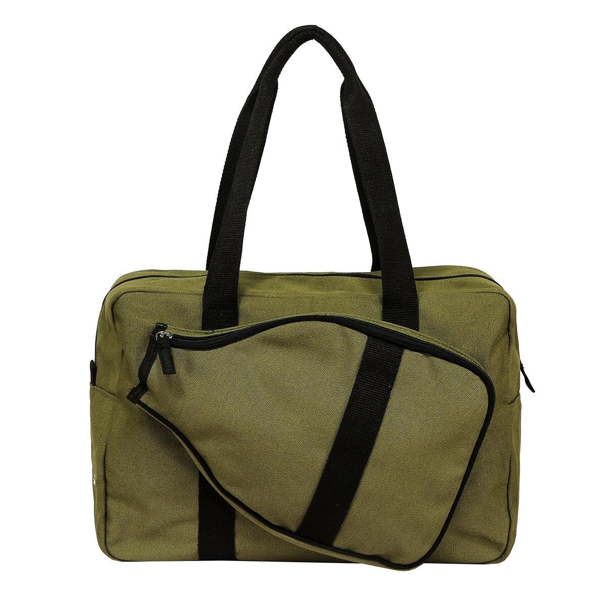 Madrid Pickle Ball Tote Tag&Crew Olive and Black Trim 