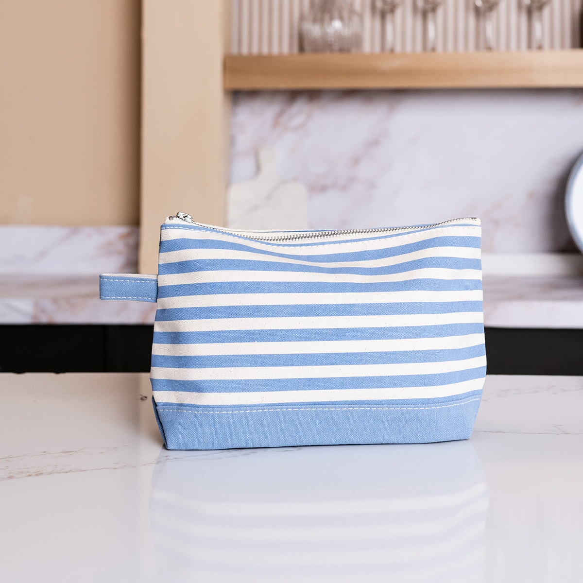 Makeup Bag Stripe Accessories TagandCrew 