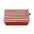 Makeup Bag Stripe Blank Accessories TagandCrew Red Stripe 
