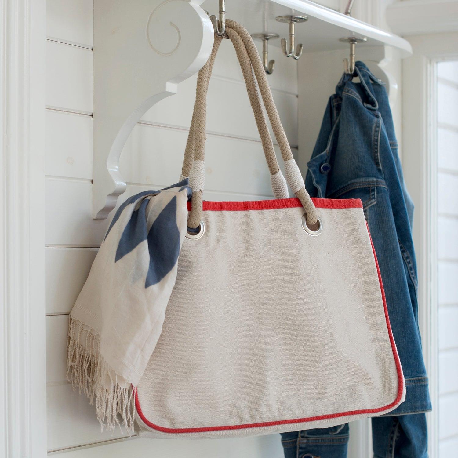 Rope Tote Tote TagandCrew Red 