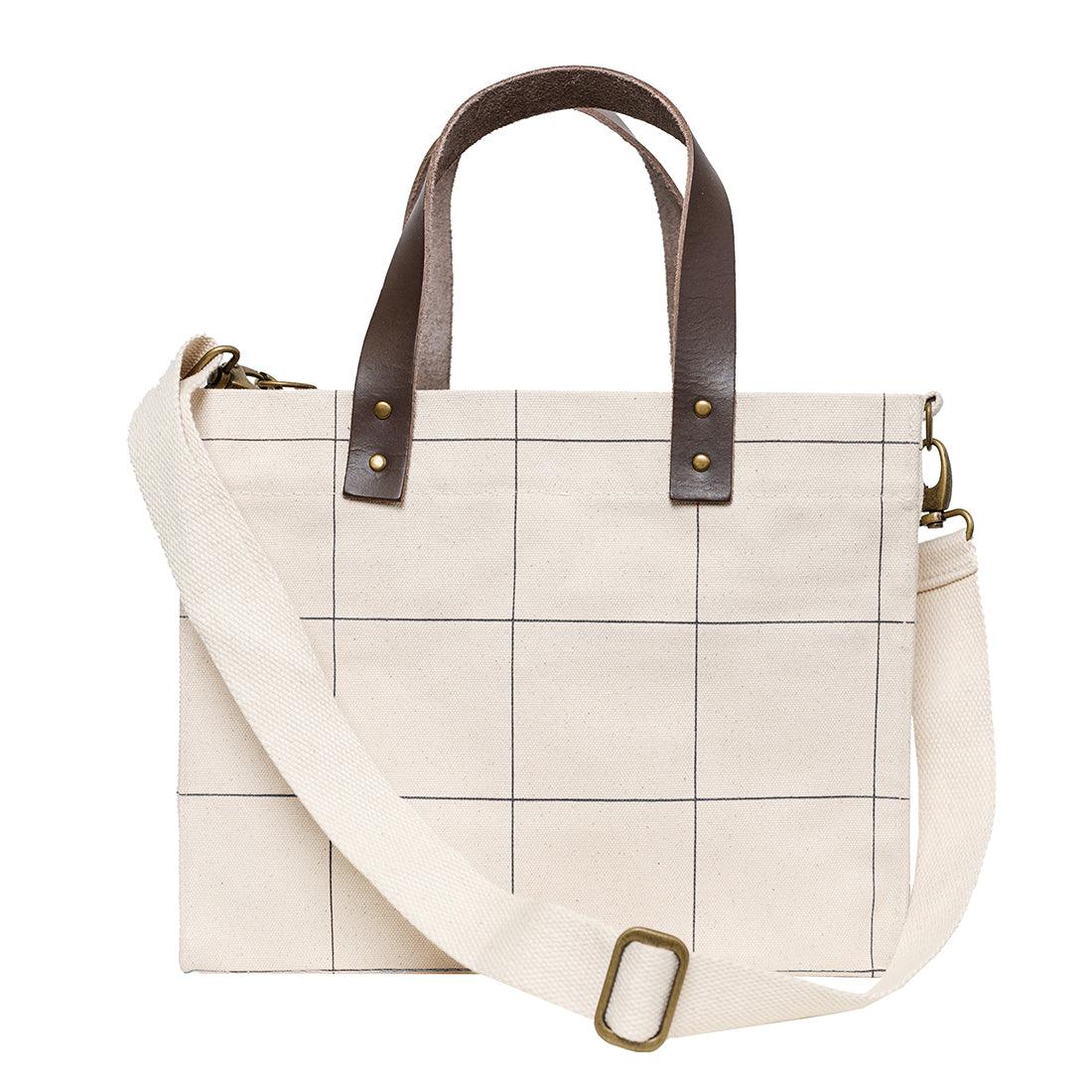 Brooklyn Tote Windowpane Plaid - Tag&Crew