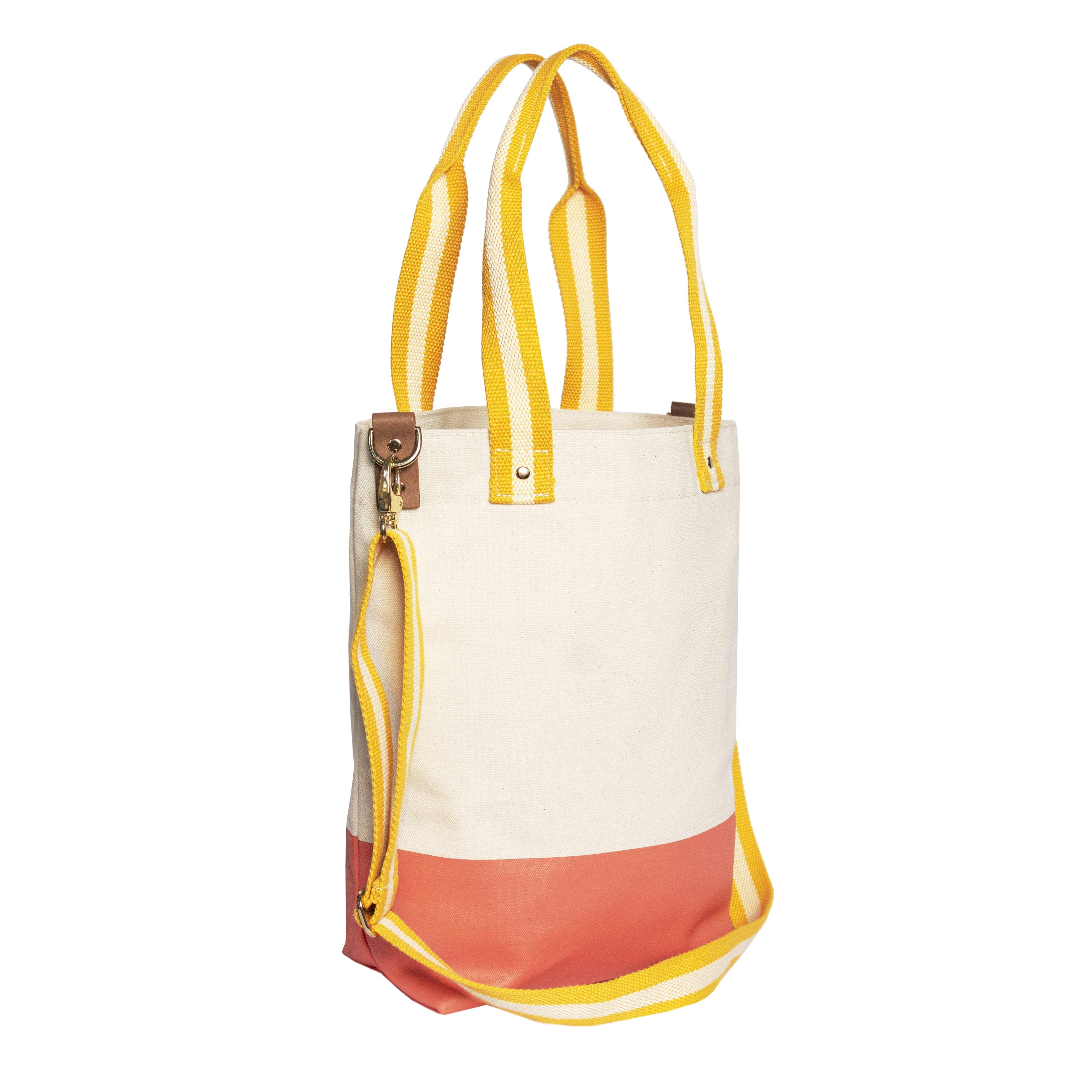 Dipped Tote with Yellow Strap - Tag&Crew