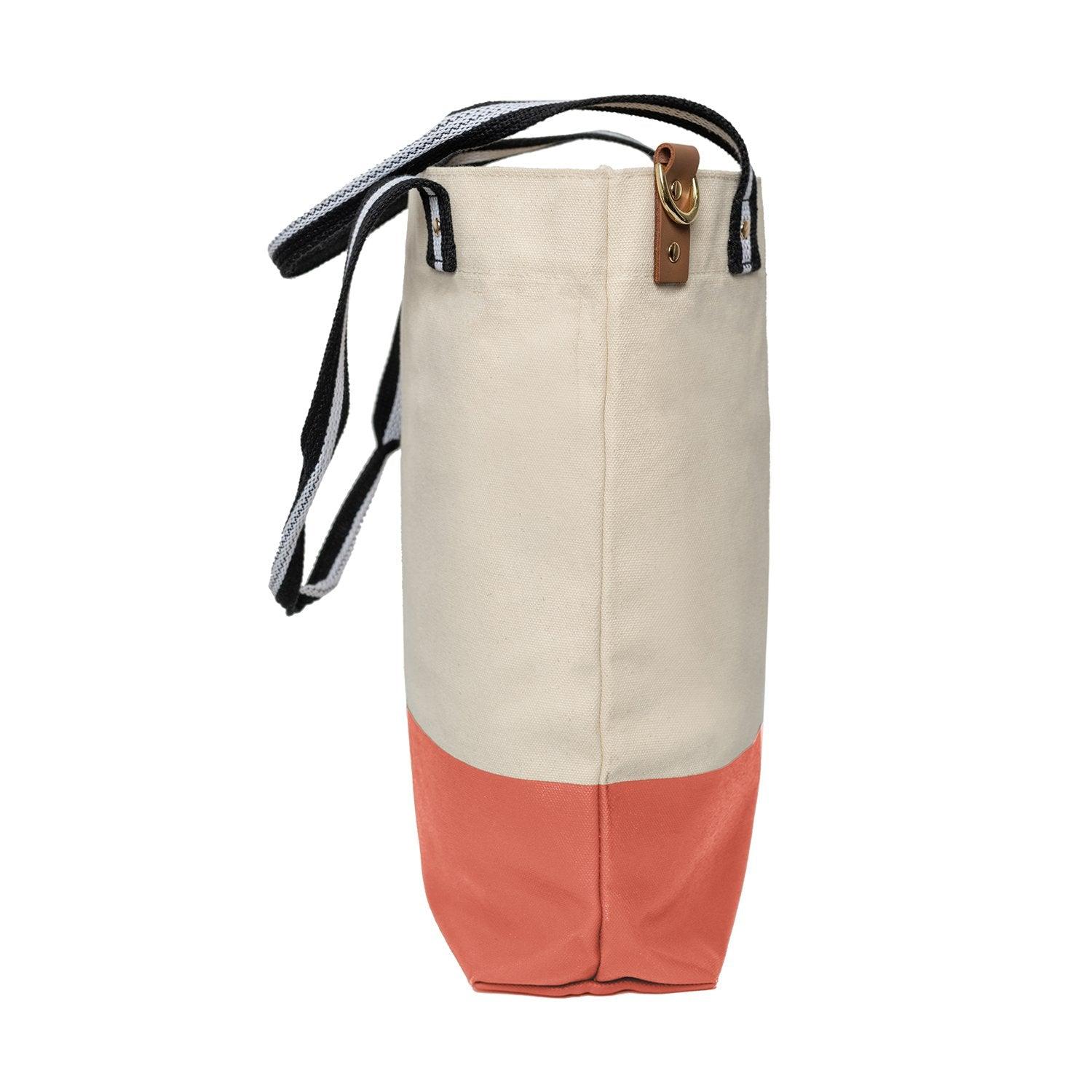 Dipped Tote with Black Strap - Tag&Crew