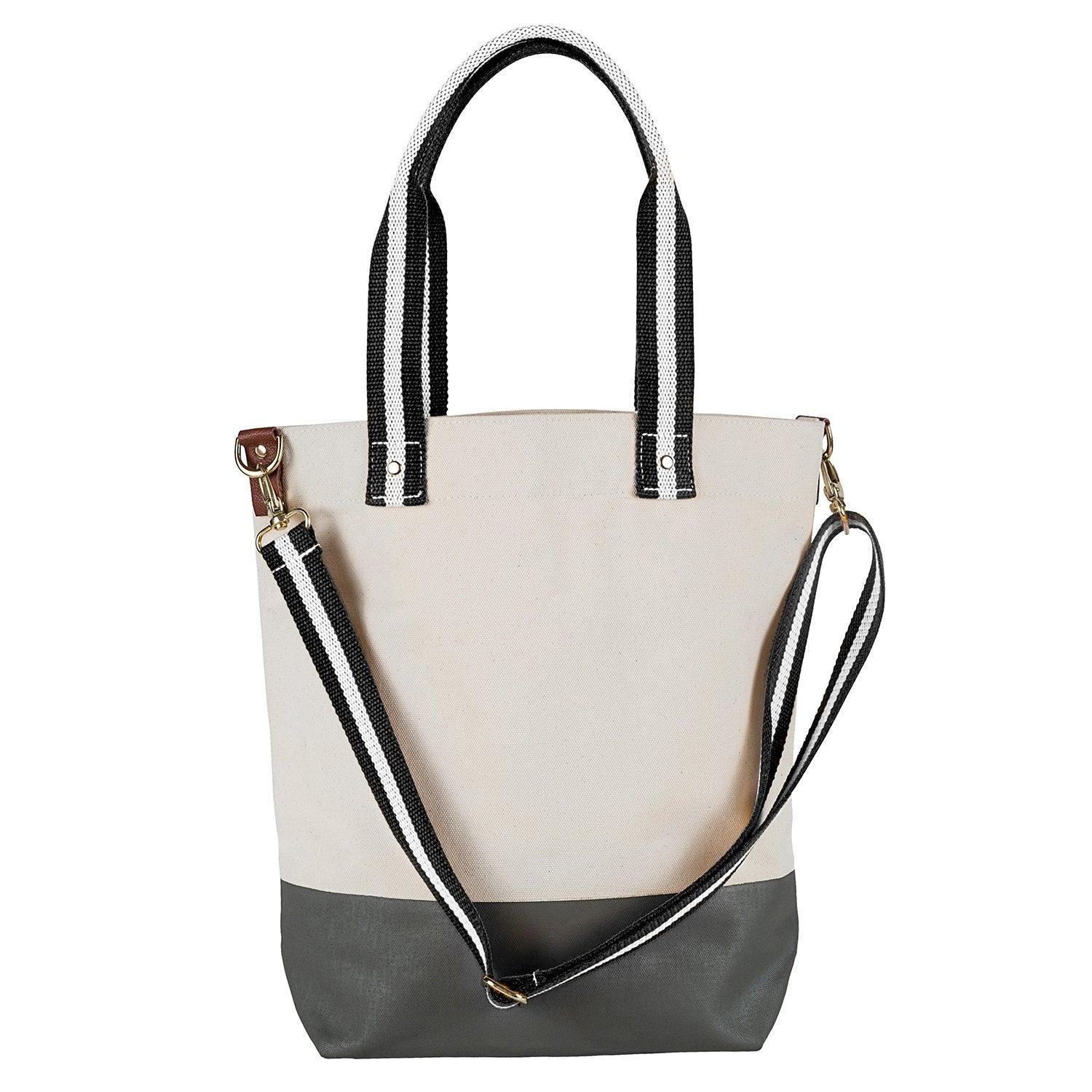 Dipped Tote with Black Strap - Tag&Crew
