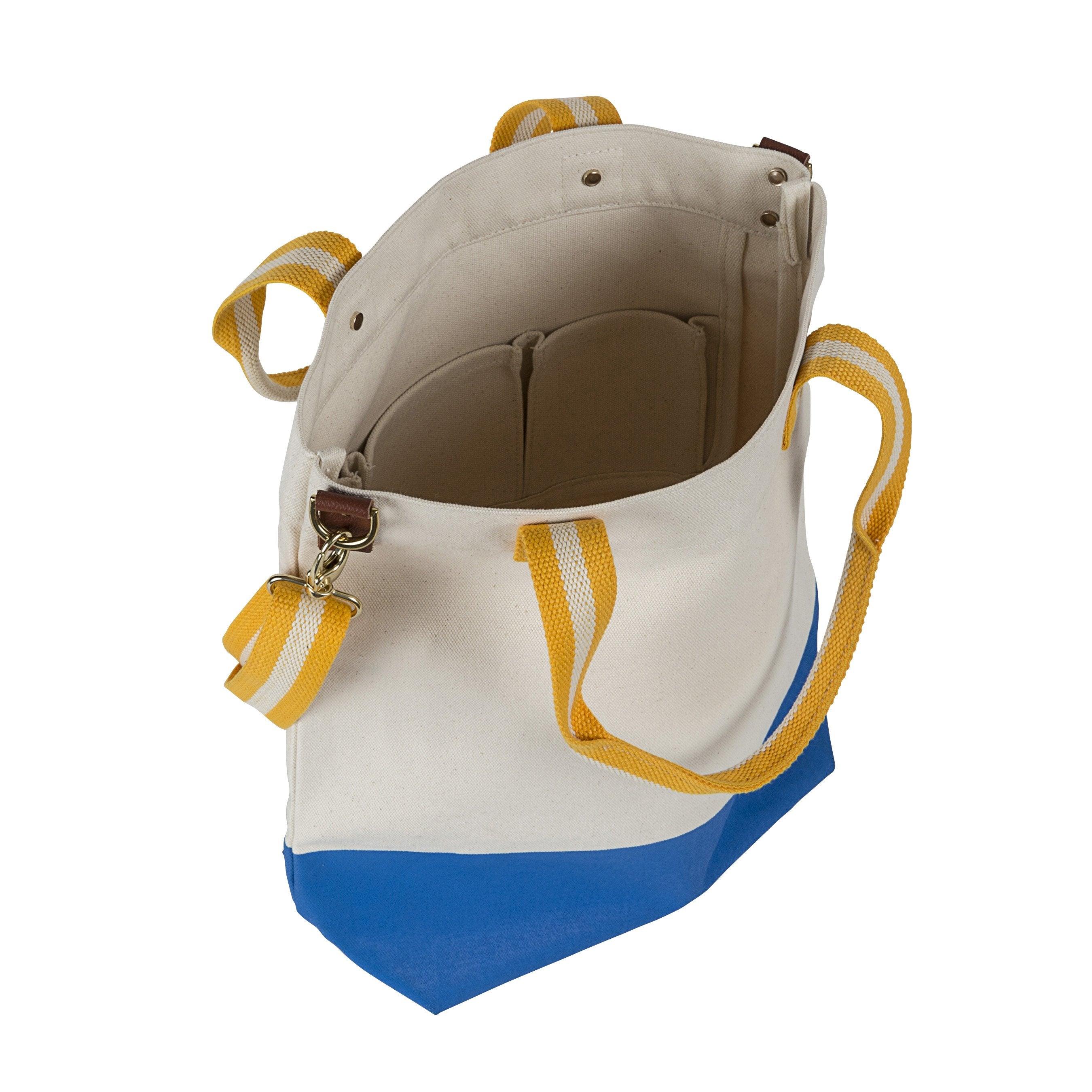 Dipped Tote with Yellow Strap - Tag&Crew