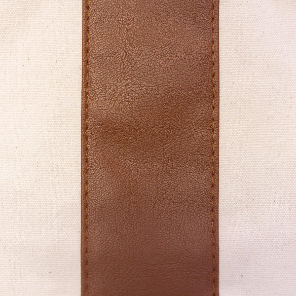 Leather Stripe Makeup Bag - Tag&Crew