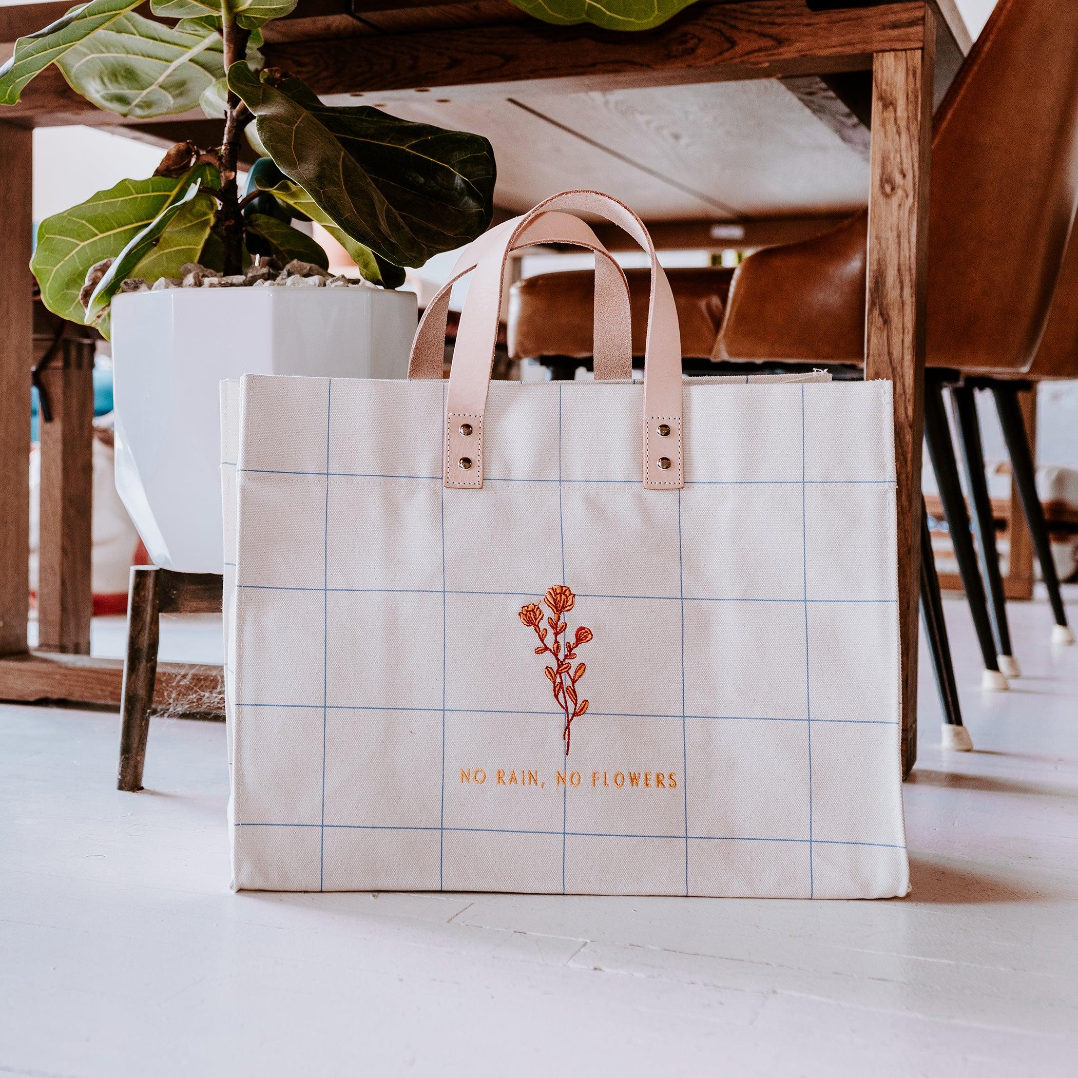 Manhattan Tote Windowpane Plaid - Tag&Crew