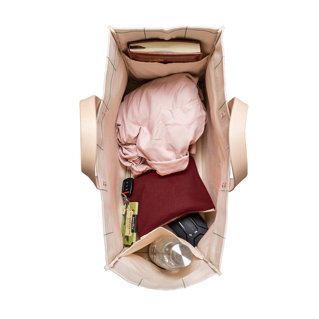 Manhattan Tote Windowpane Plaid - Tag&Crew