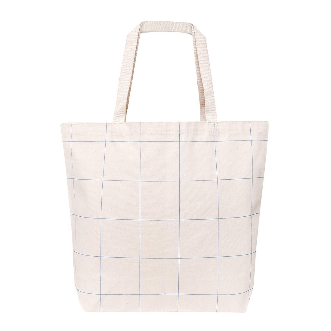 Market Tote Windowpane Plaid - Tag&Crew