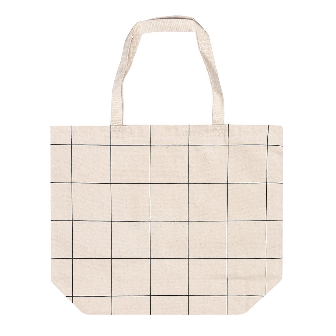Market Tote Windowpane Plaid - Tag&Crew