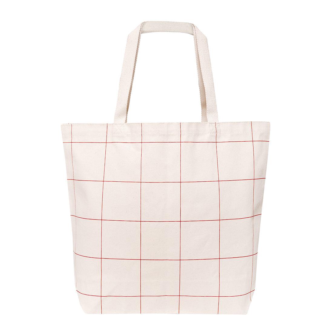 Market Tote Windowpane Plaid - Tag&Crew