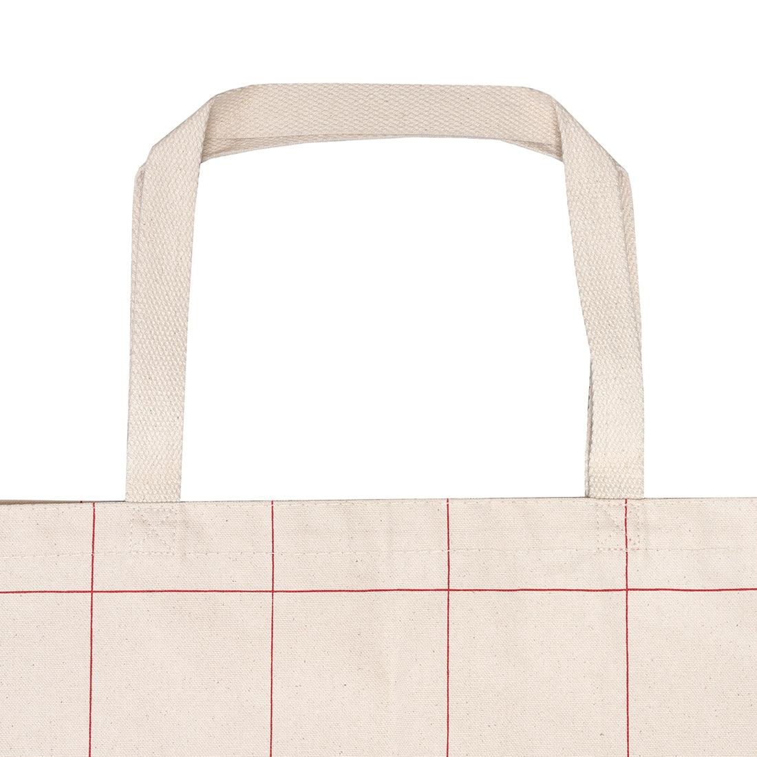 Market Tote Windowpane Plaid - Tag&Crew